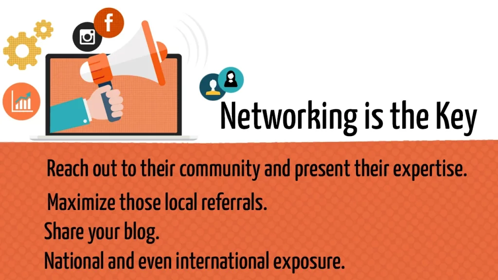 Networking - the practical way to reach out the target community, expand your digital presence, maximize local clients, 